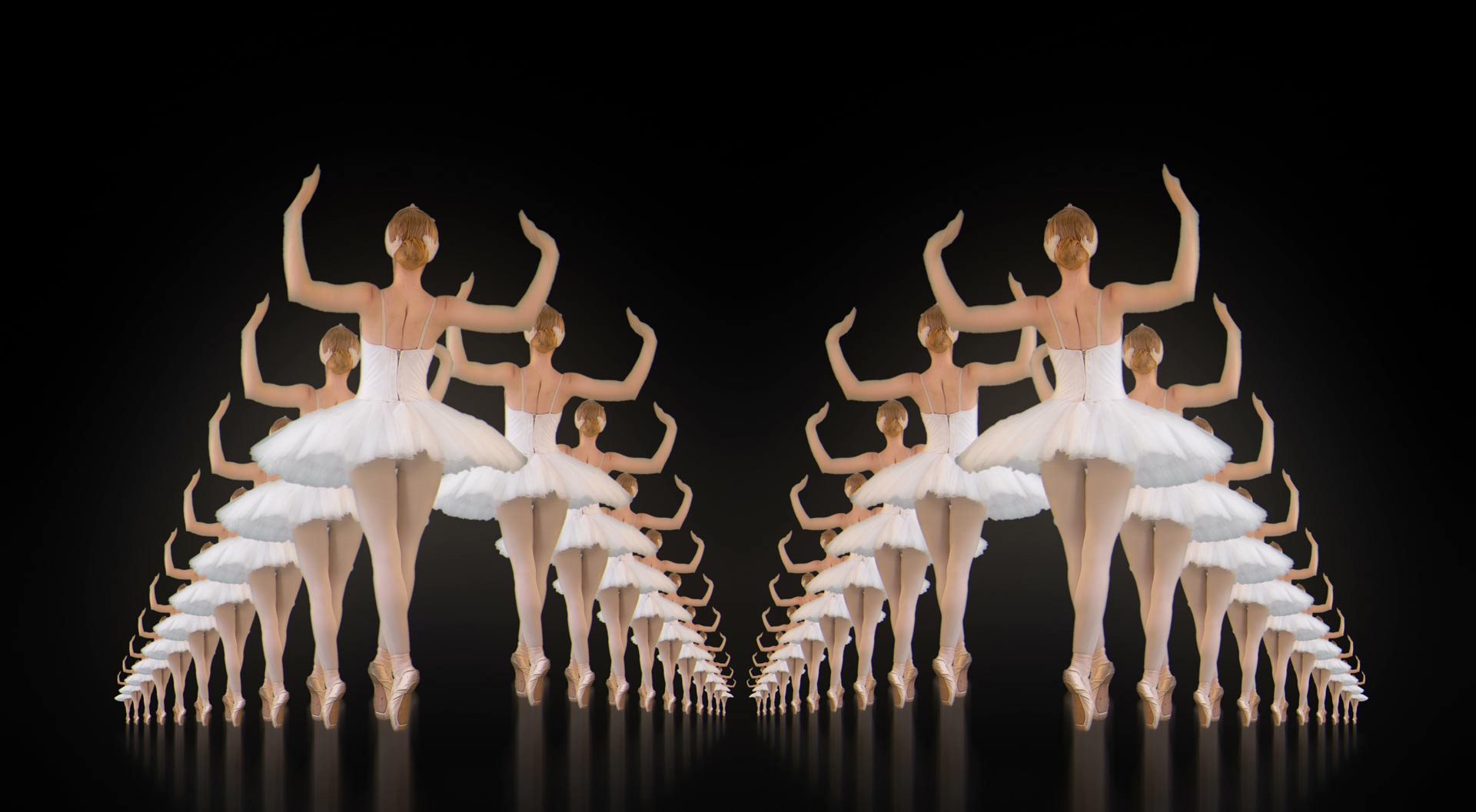 Ballet dancing girl video art