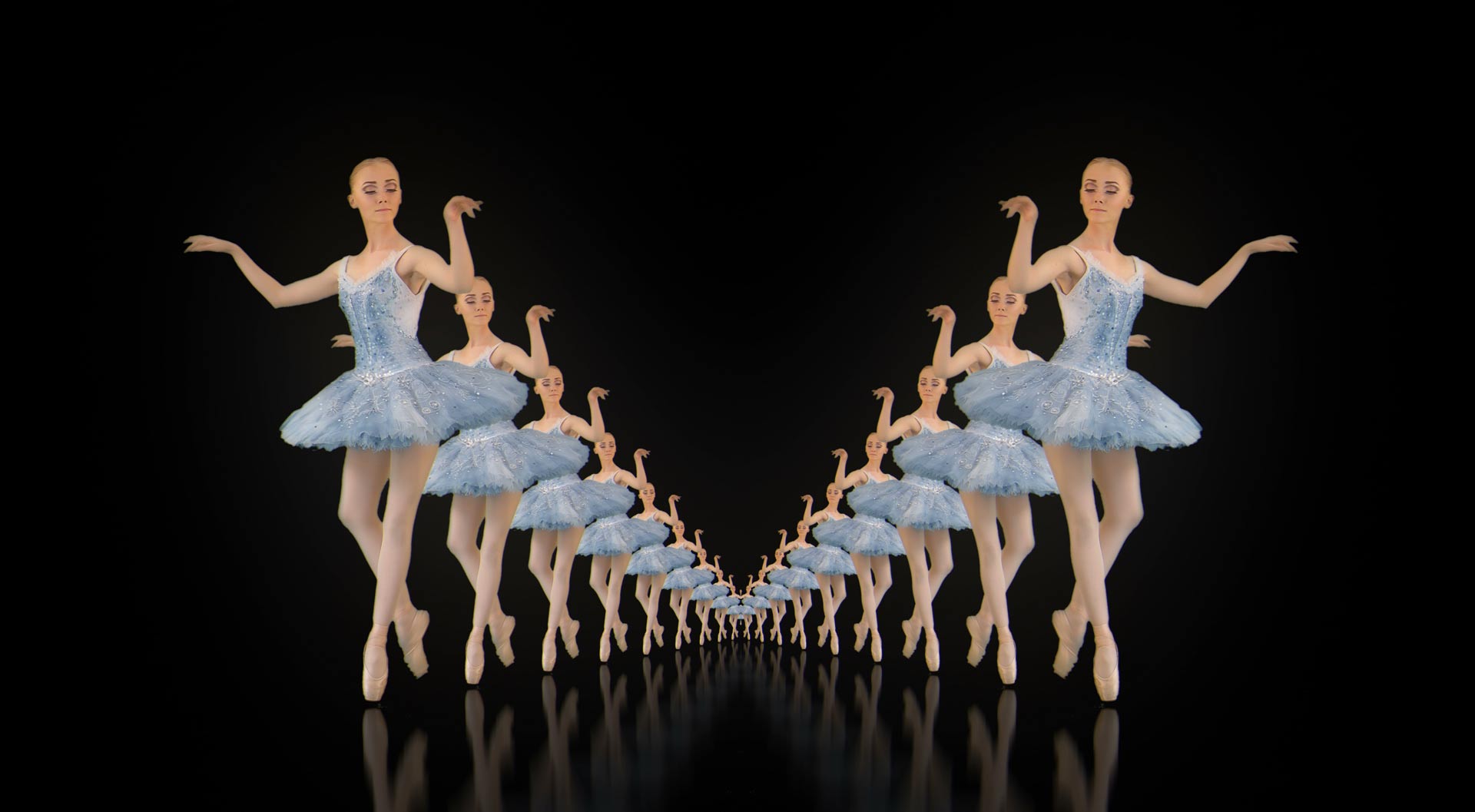 vj loop ballet dancing girl