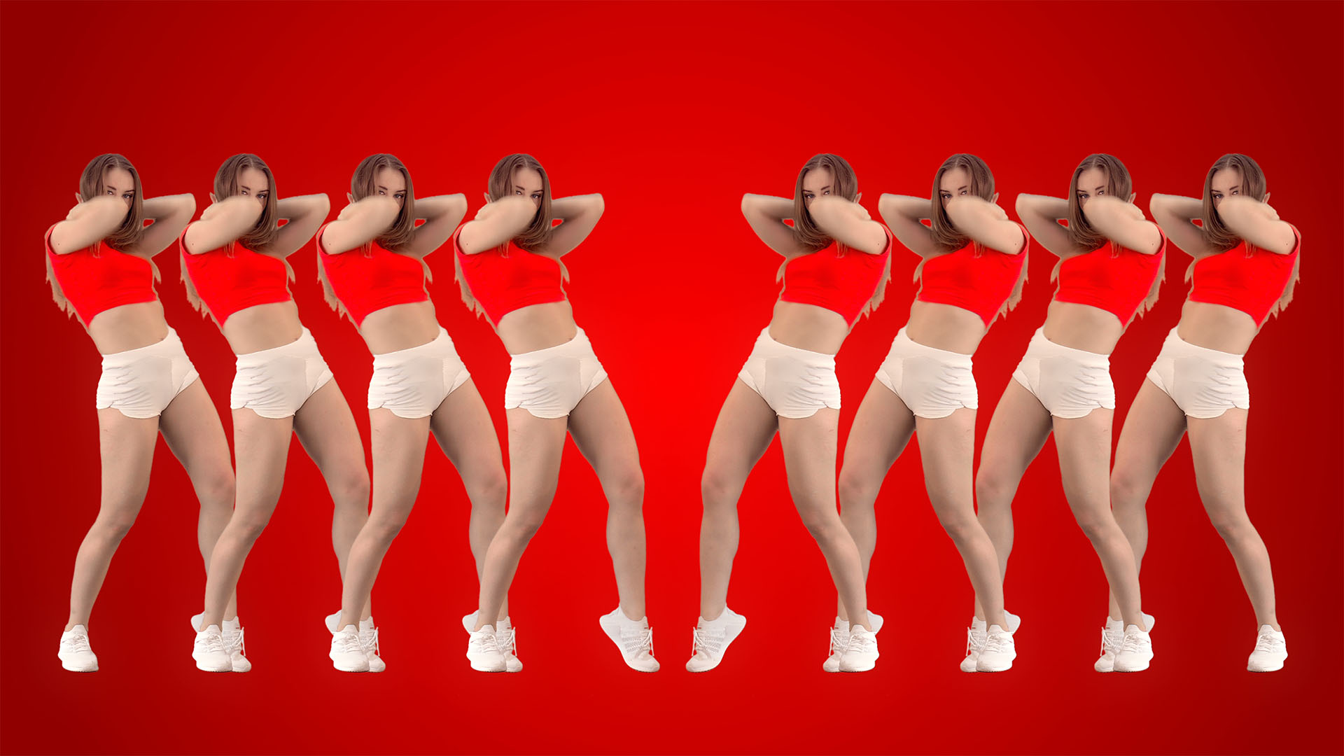 twerking dancing girl stock video