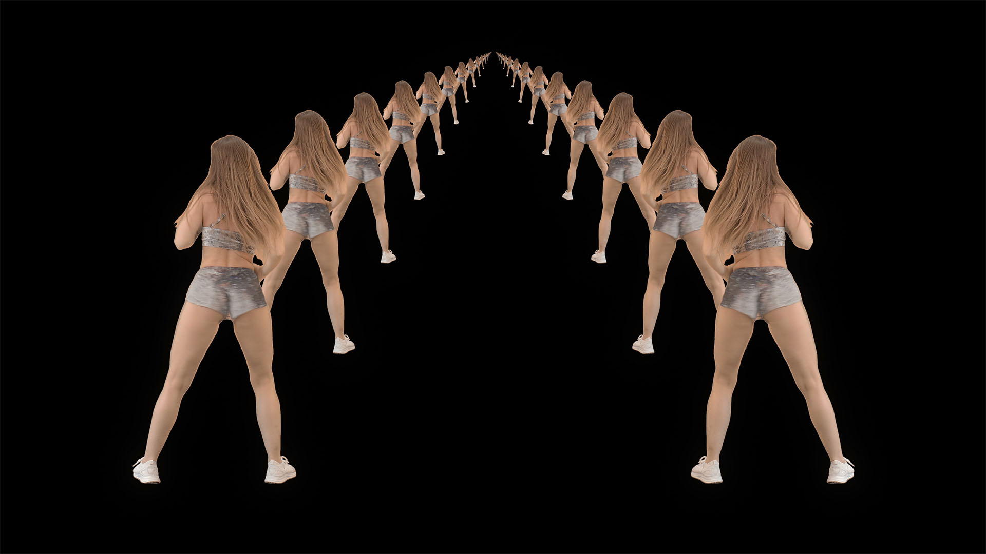 twerking dancing girl video footage