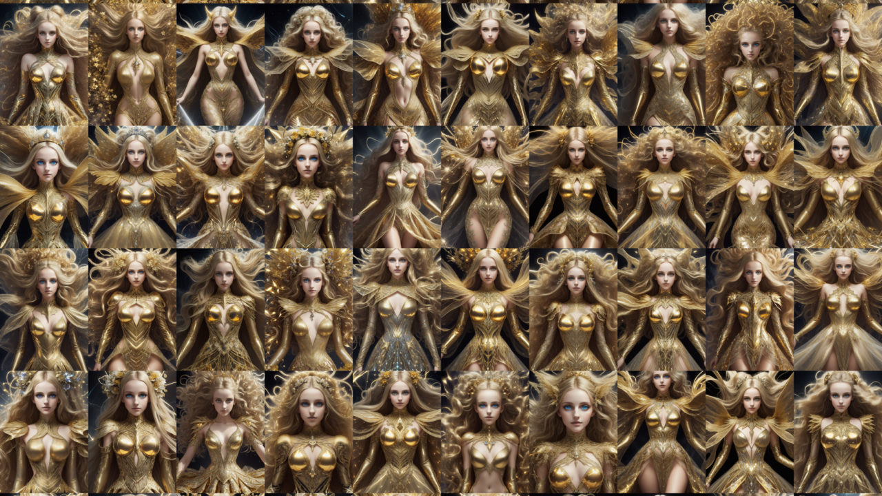AI Images Pack Golden Queen